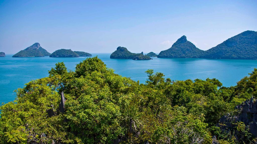 Aussicht von Koh Mae Ko auf den Ang Thong Nationalpark